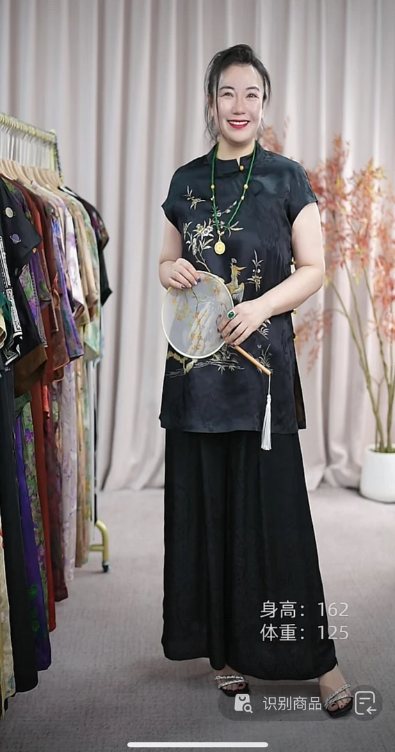 中长款国风上衣O-010