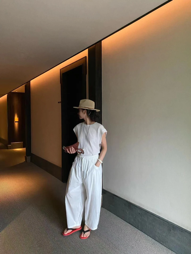 十三行SOUL-夏季福秒抽绳设计奶奶裤#7055