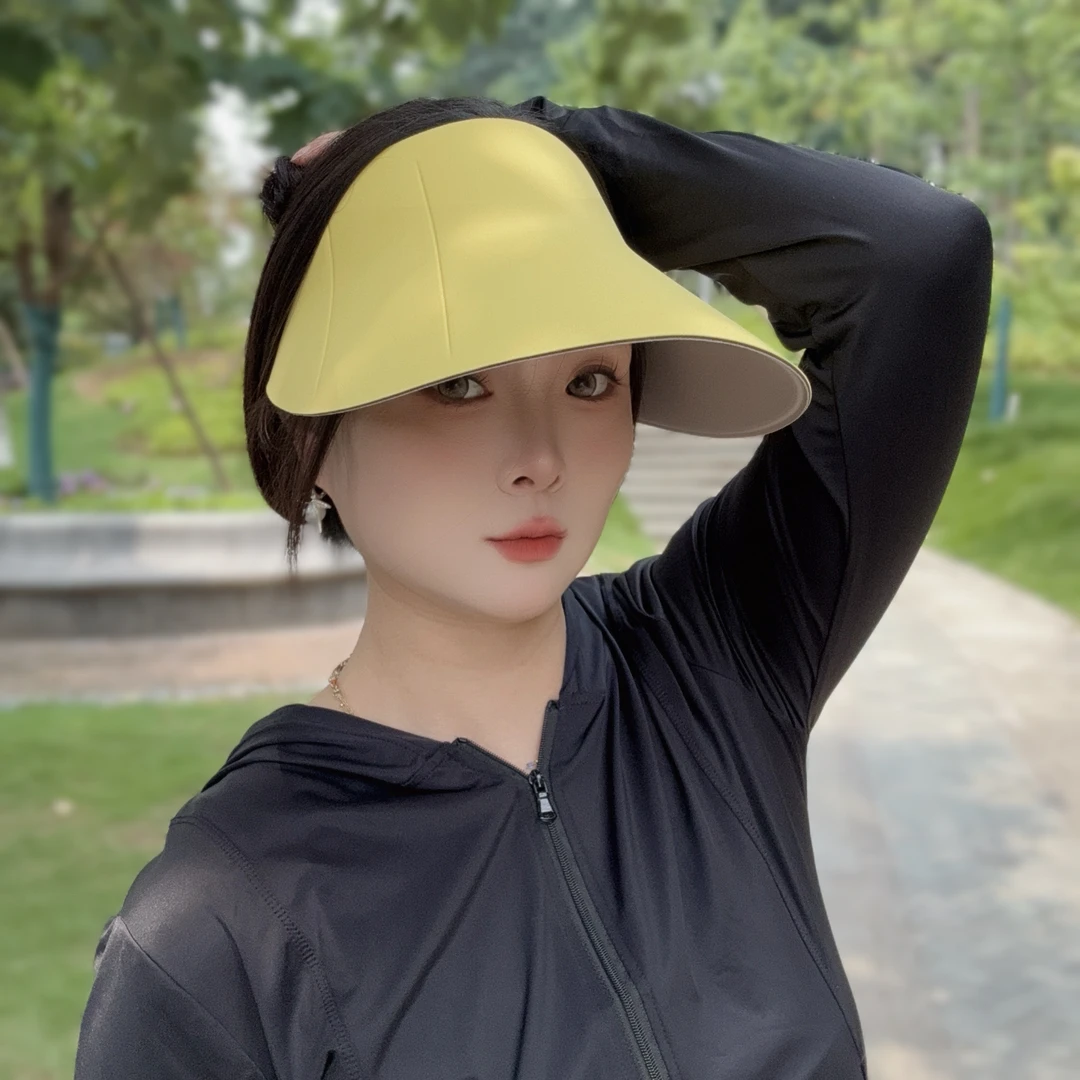 【双面可戴遮阳帽】运动户外可骑行超轻无痕防晒帽显脸小春夏遮阳帽