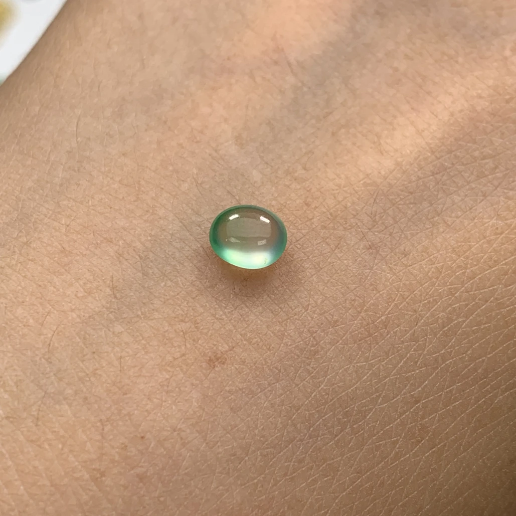 木那绿翡翠炸光蛋面