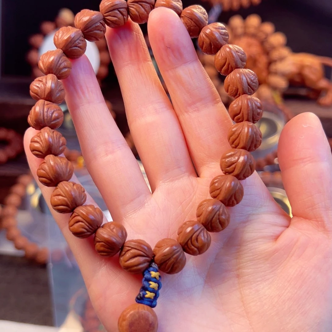 【闪购商品】桃核手串鲍****人12尺寸玉龙脊