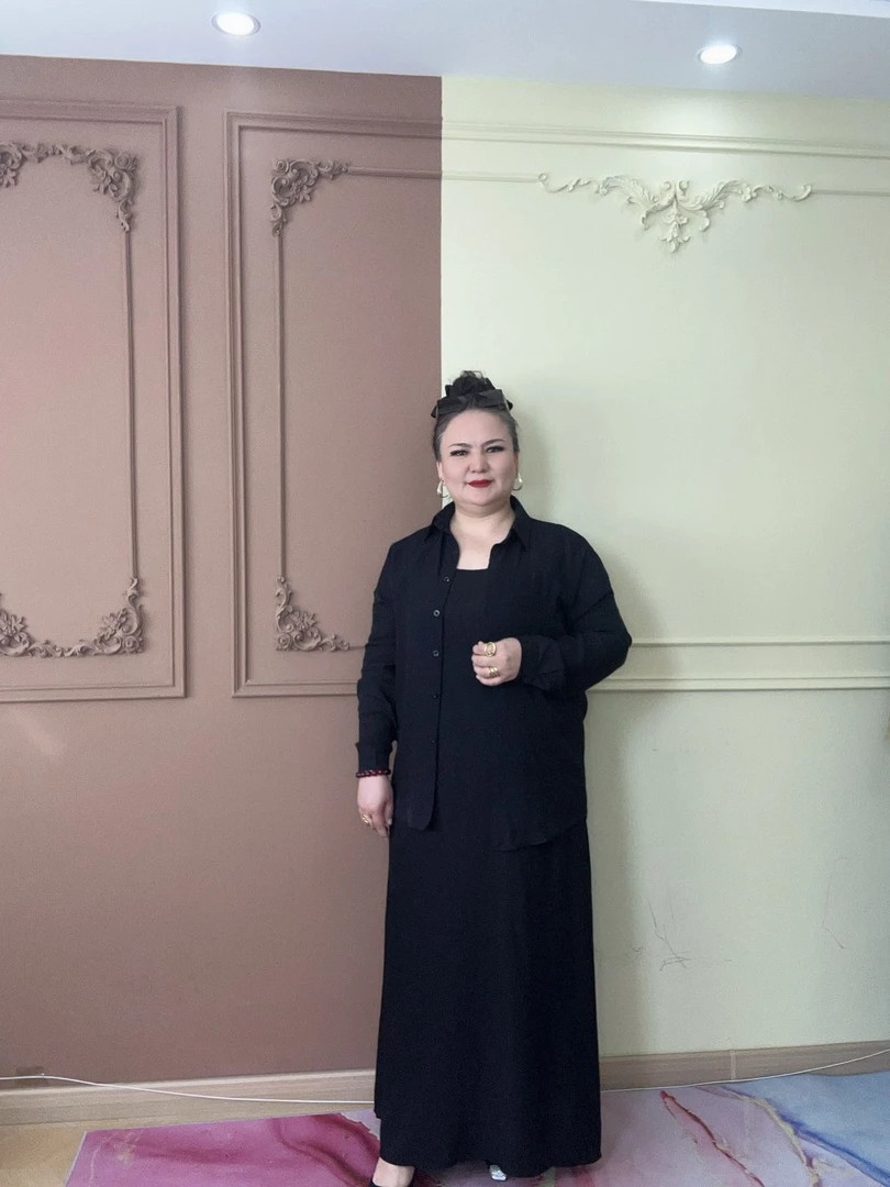 大码亚麻丝连衣裙套装时尚百搭夏季