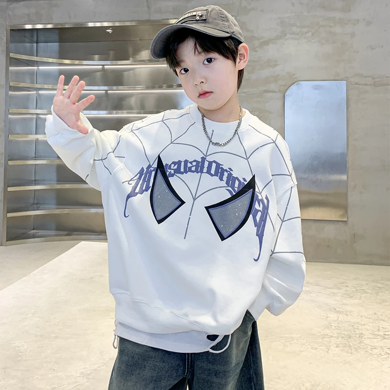 儿童男童2025卫衣秋装新款中大童帅气男孩炸街春秋秋季上衣休闲