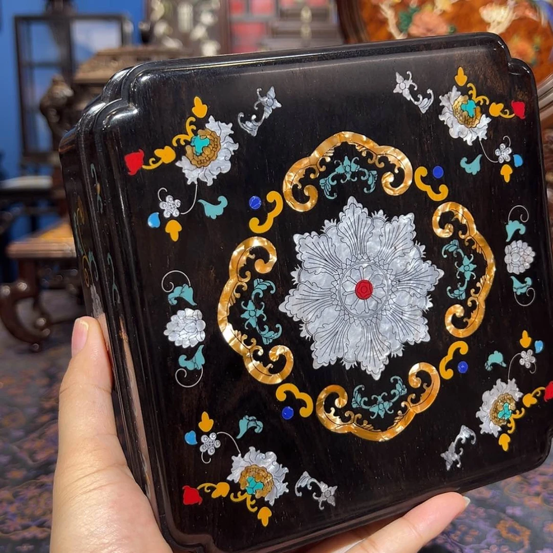 【闪购商品】黑酸枝木类成套家具盒子