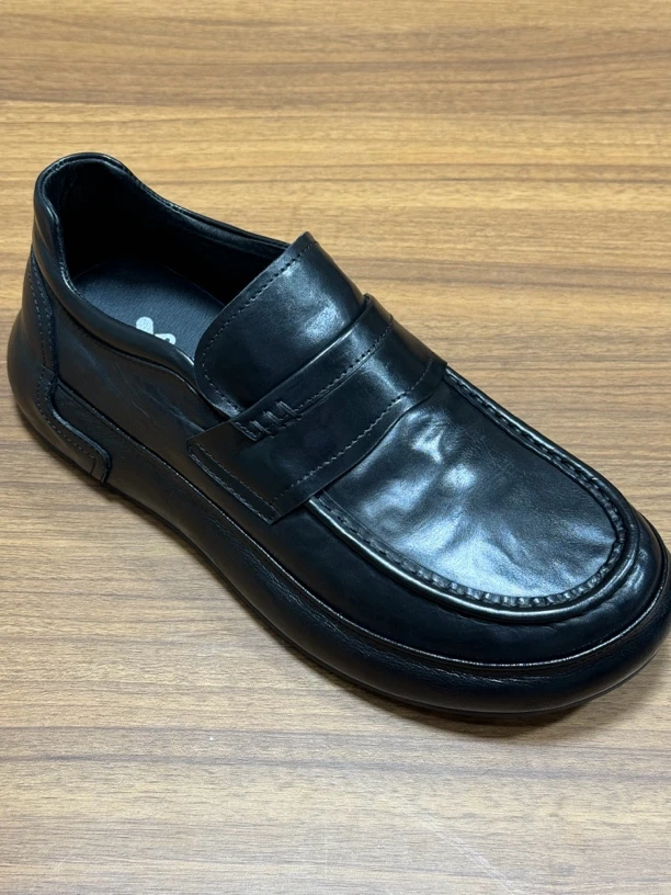 休闲皮鞋油蜡皮单款透气正装男款乐福鞋12860-33