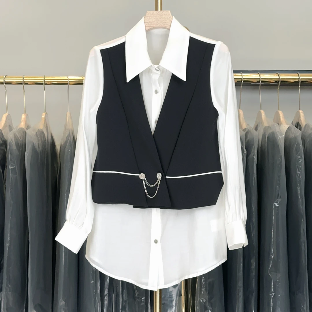 【RG5186】2025年春装新款时尚气质百搭减龄显瘦新款女装小衫