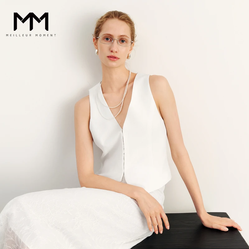 【服饰专属】MM麦檬贵气穿搭立体马甲商场同款25夏新品5G6111501