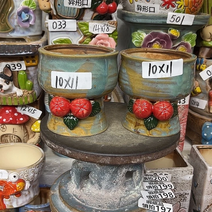 粗陶材质多肉花盆