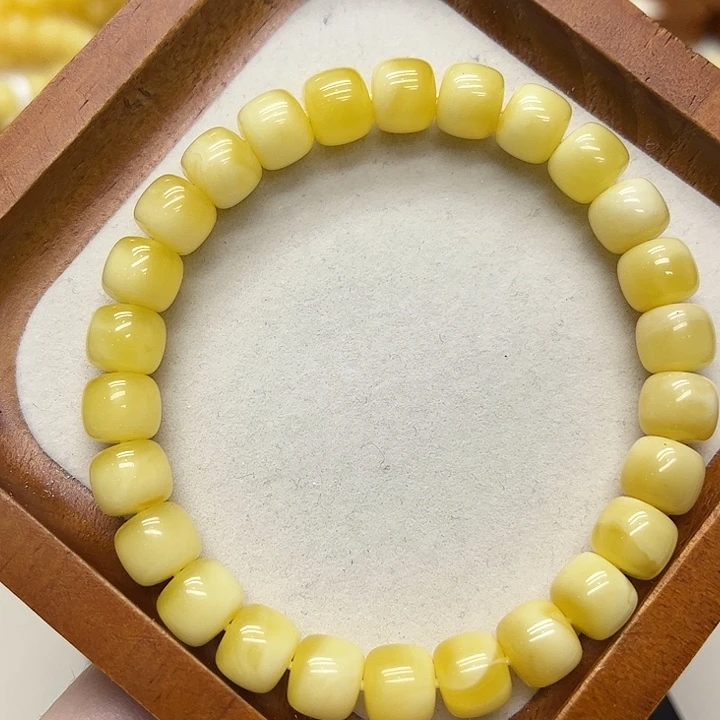 蜜蜡未镶嵌手链蜜蜡老型手串11克