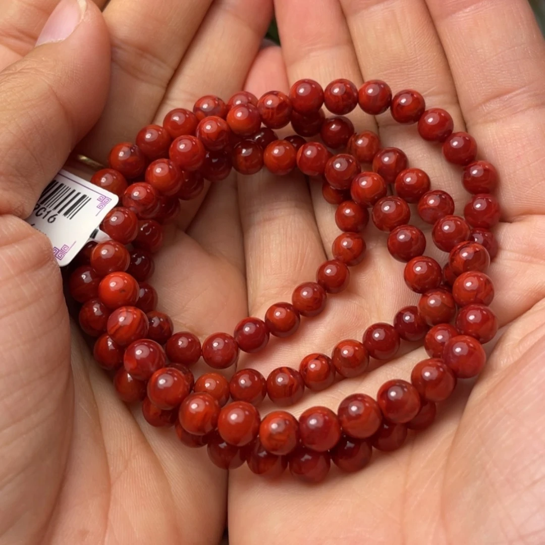 【闪购商品】未镶嵌原矿手串南红玛瑙诺*头6