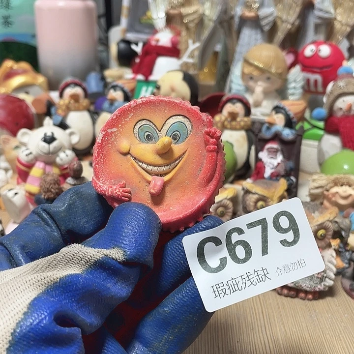 A***О摆件孤品老货微瑕瓷