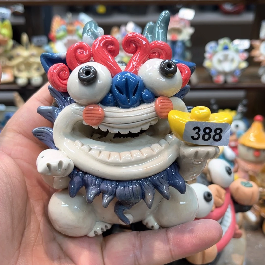 摆件直播间手工陶瓷摆件388