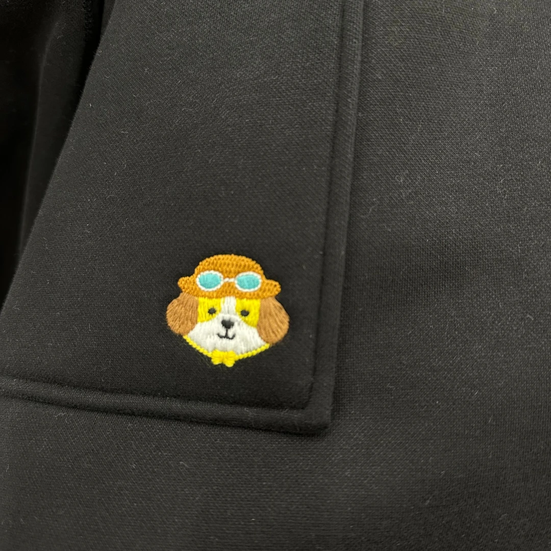 韩国正品/不支持退换/SU/后兜口刺绣小狗抽绳卫裤/1202/119