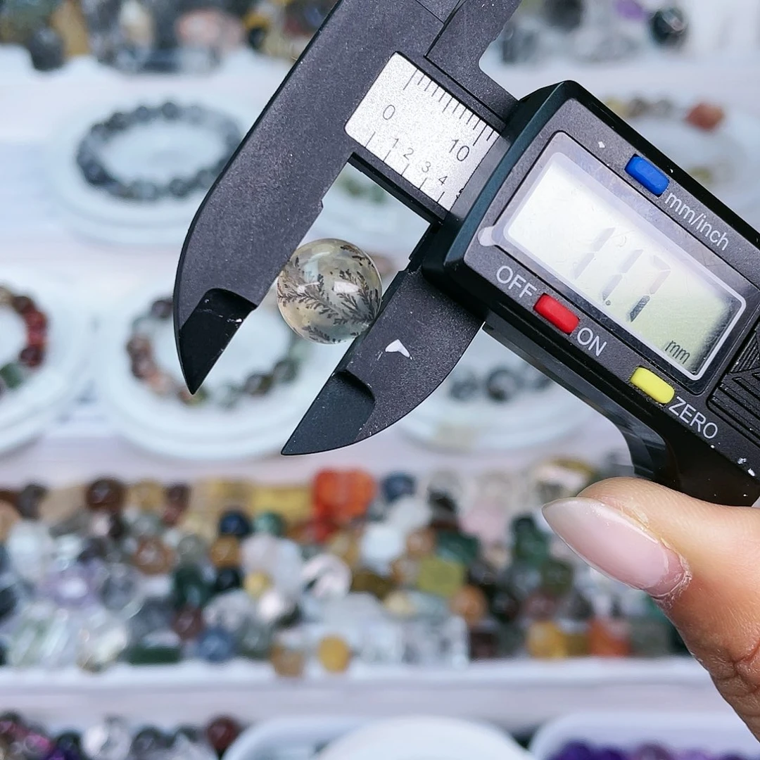 水晶单珠打孔不退不换未镶嵌