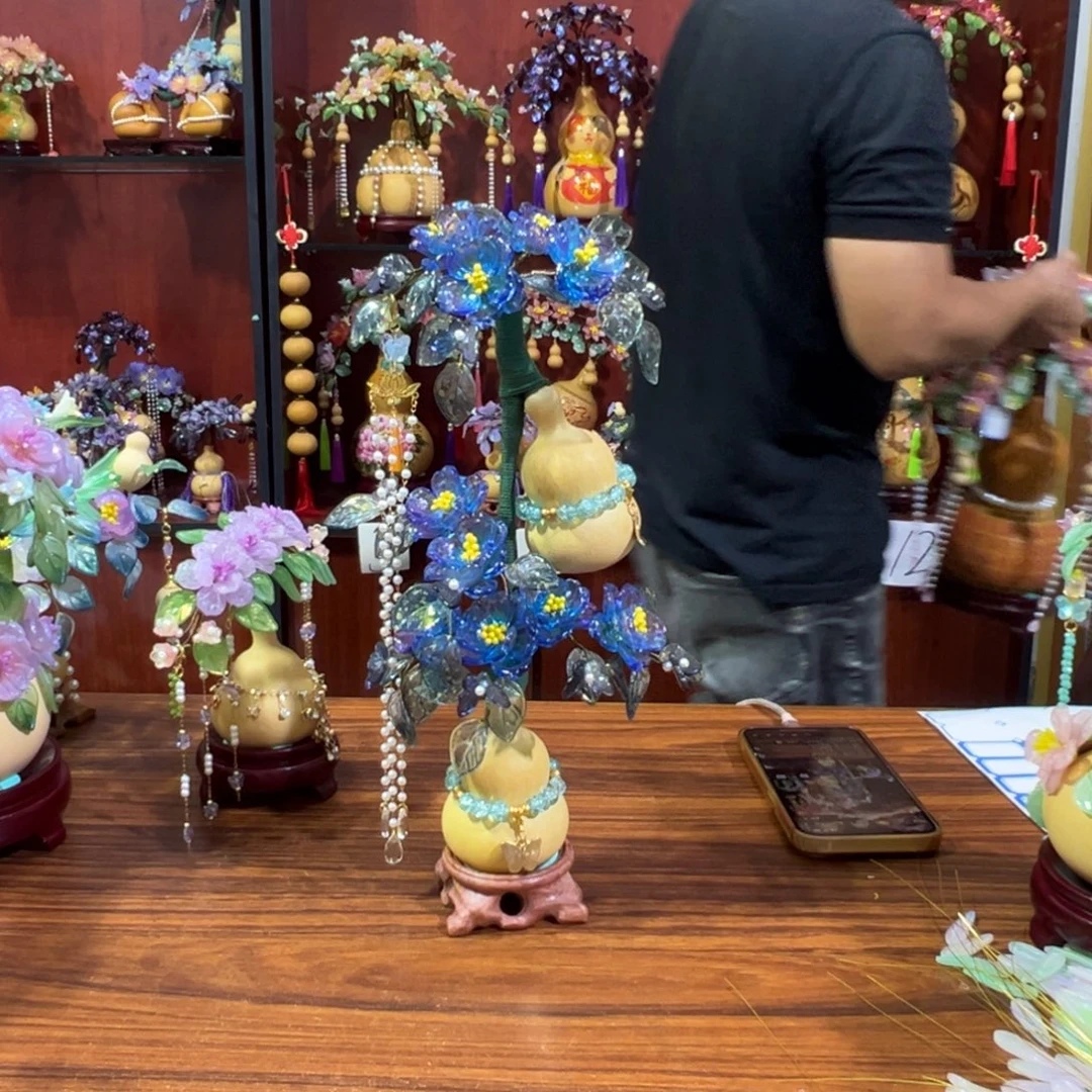 沃***满葫芦摆件连枝工艺品