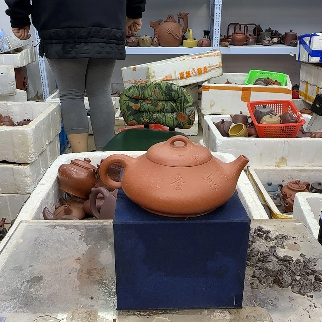 茶壶紫砂宜兴紫砂壶瑕疵处理