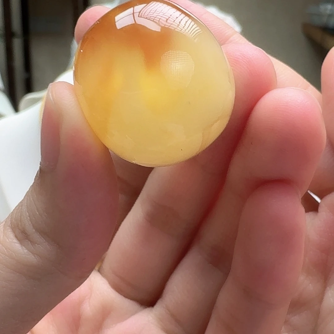琥珀未镶嵌耳饰戒指