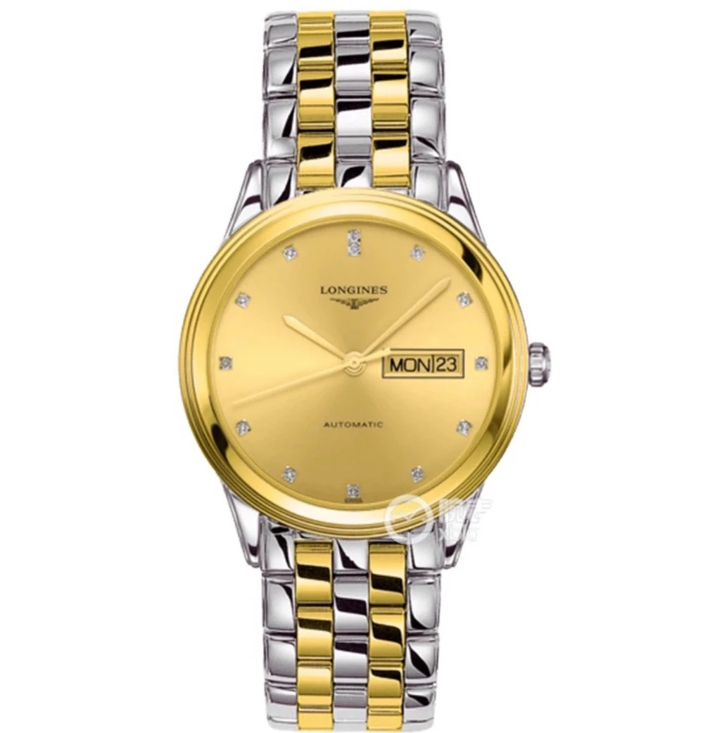 99新 Longines/浪琴 /军旗799间金钻刻/表径36/自动机械表