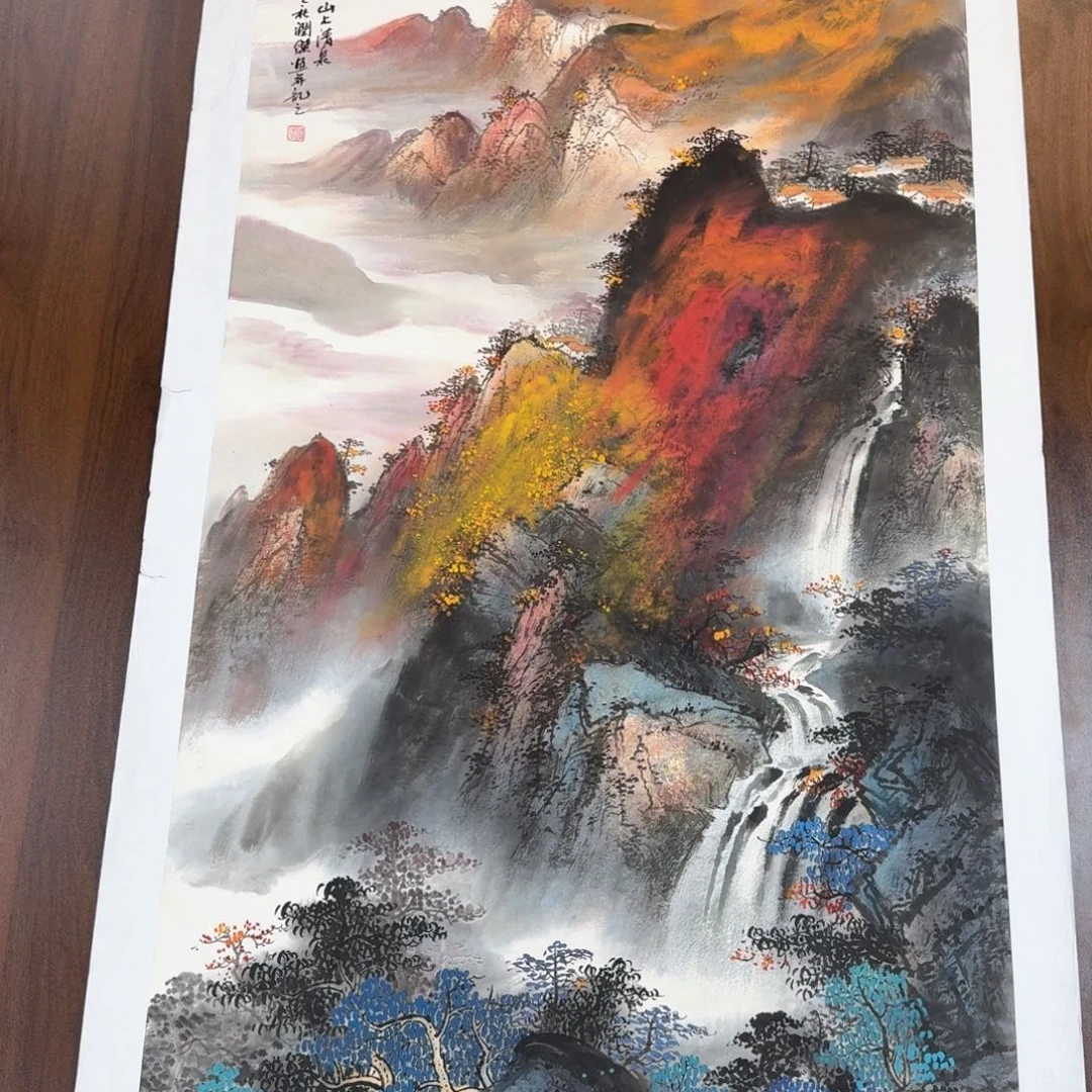 国画国画作品山水花鸟