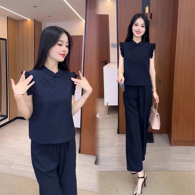 显瘦气质洋气时尚休闲夏季减龄套装女神韩版INS风短袖春夏宽松