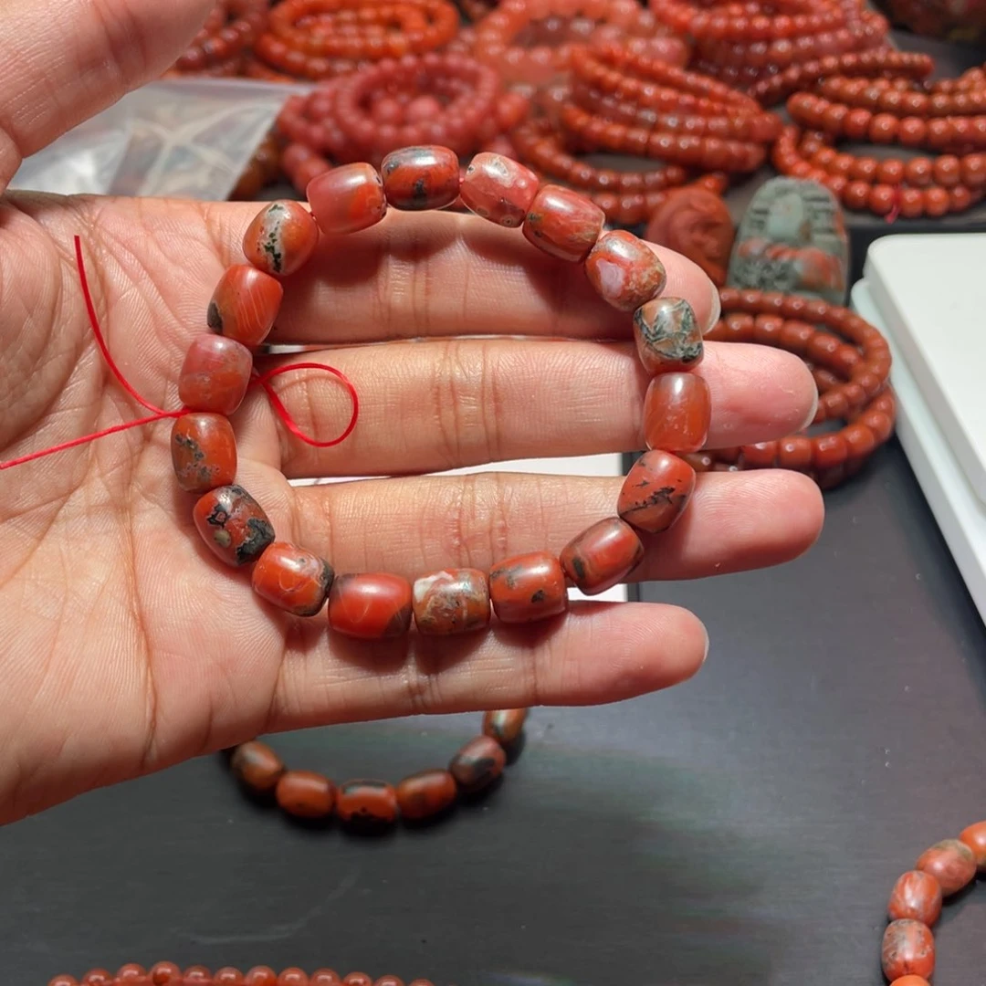 南红玛瑙手链未镶嵌