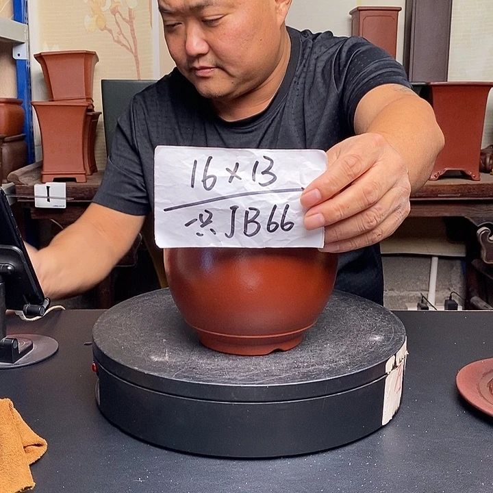 紫砂花盆货号一只JB66