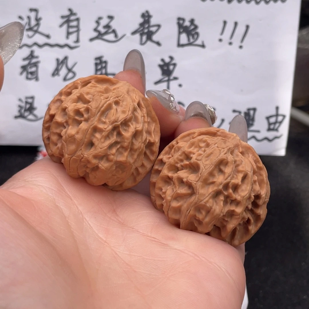 文玩核桃把件花*花38苹果微磕碰