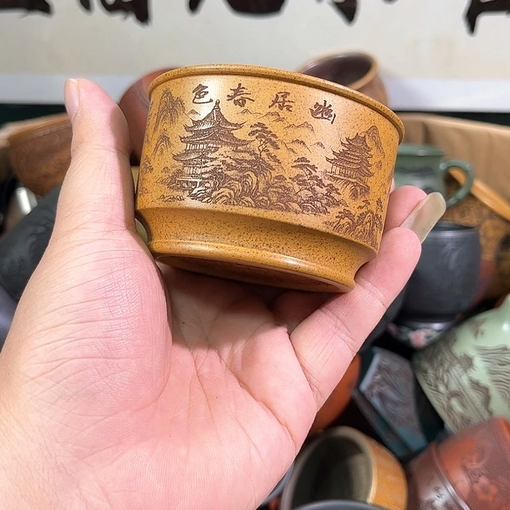 茶杯紫砂全手工紫砂主人杯