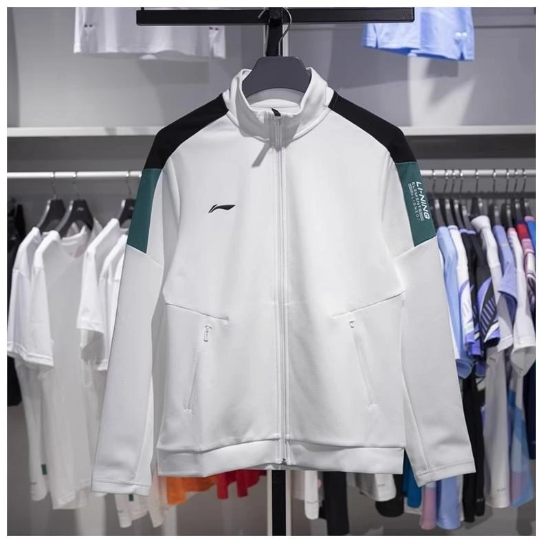 直播李宁男款时尚休闲健身秋季运动卫衣跑步速干外套立领AWDUA73