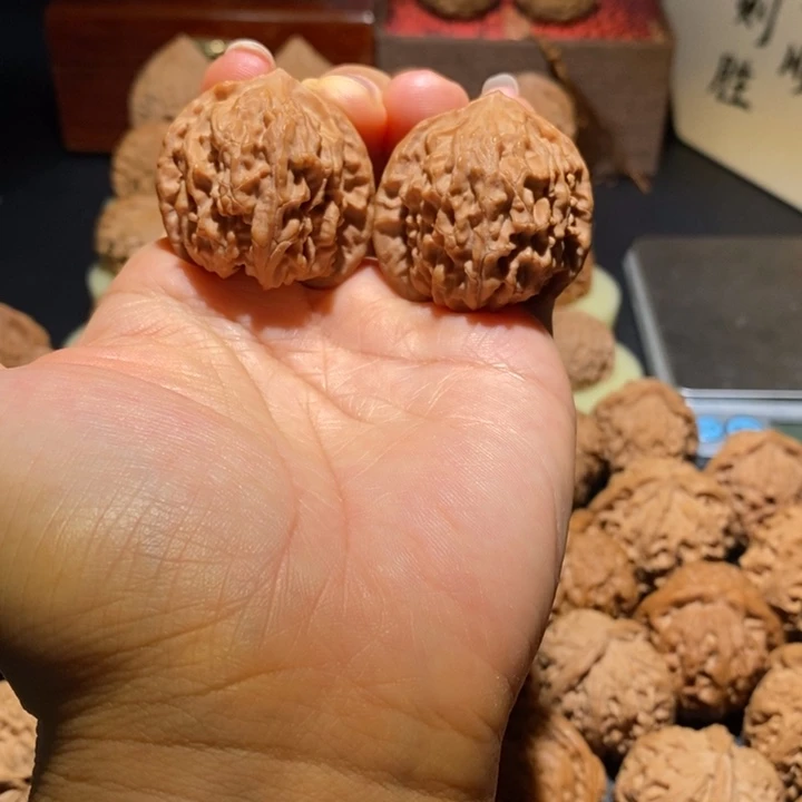 文玩核桃吊坠原树火烧云36+