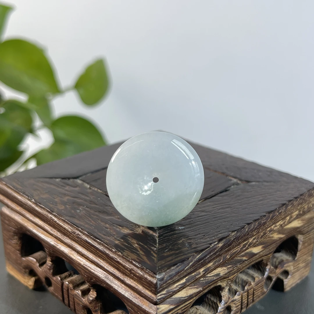 JXB21-38   天然翡翠缅甸A货  平安扣