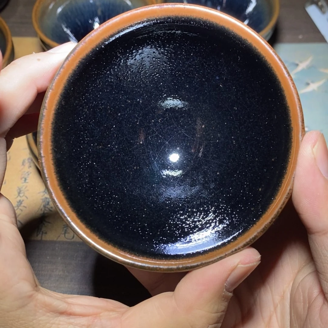 卧***飞建盏龙窑柴烧手工