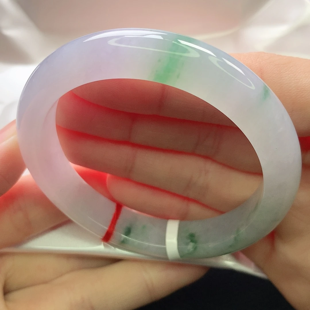 翡翠未镶嵌手镯缅甸5253