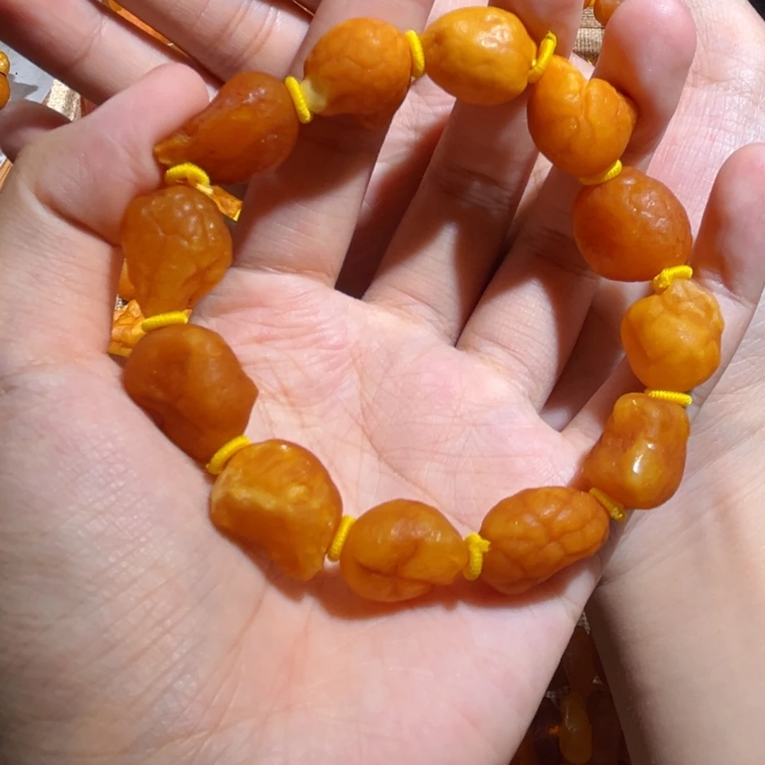 手链琥珀未镶嵌蜜蜡海漂手串