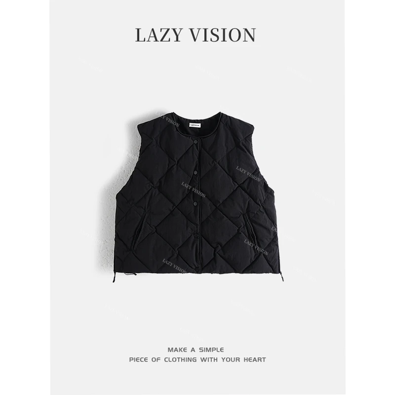 LAZYVISION*90白鹅绒短款无袖羽绒马夹ZMD-31246小小