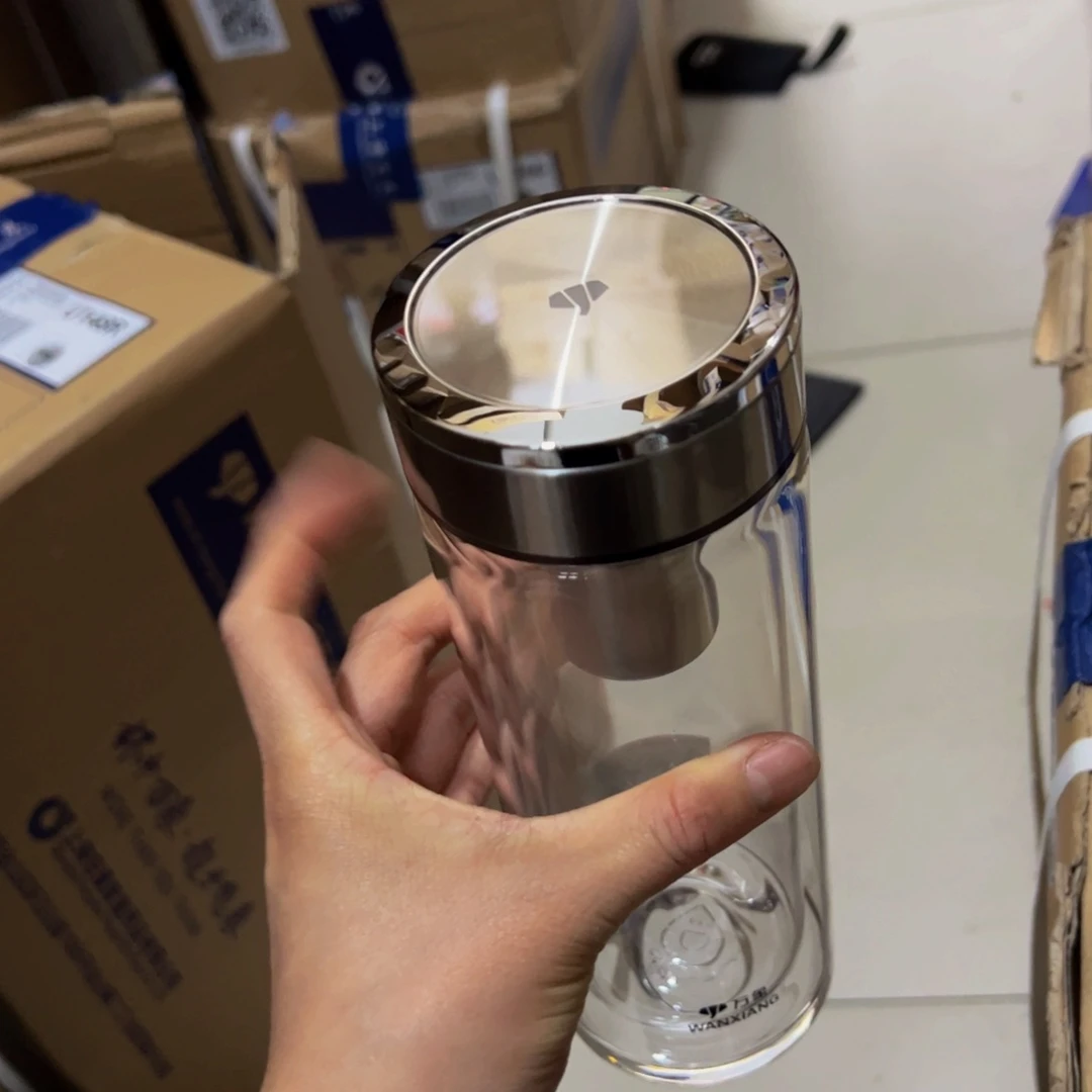 V49rl双层玻璃杯中480➕杯套