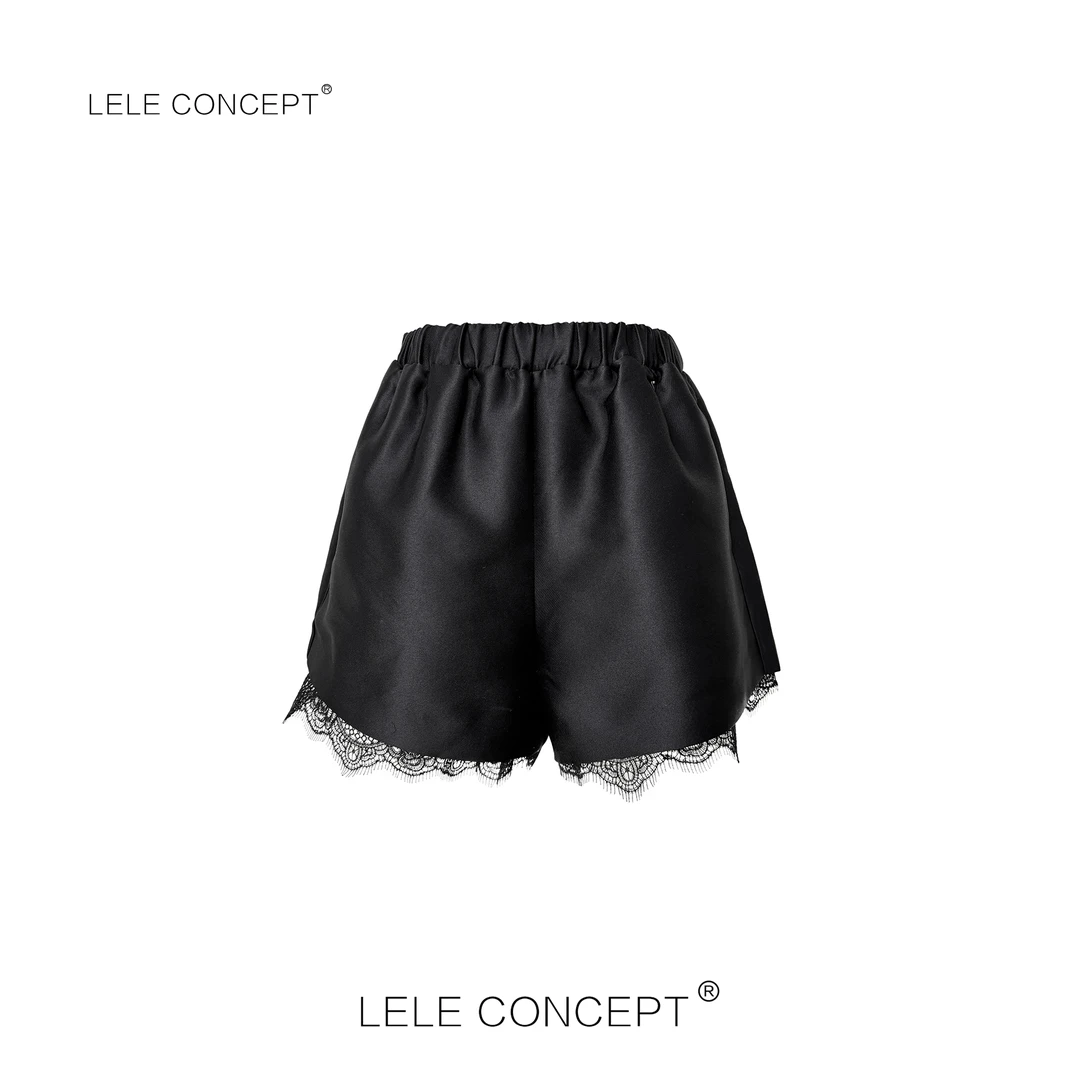LELE CONCEPT丨法式气质优雅设计款蕾丝边短裤K0394