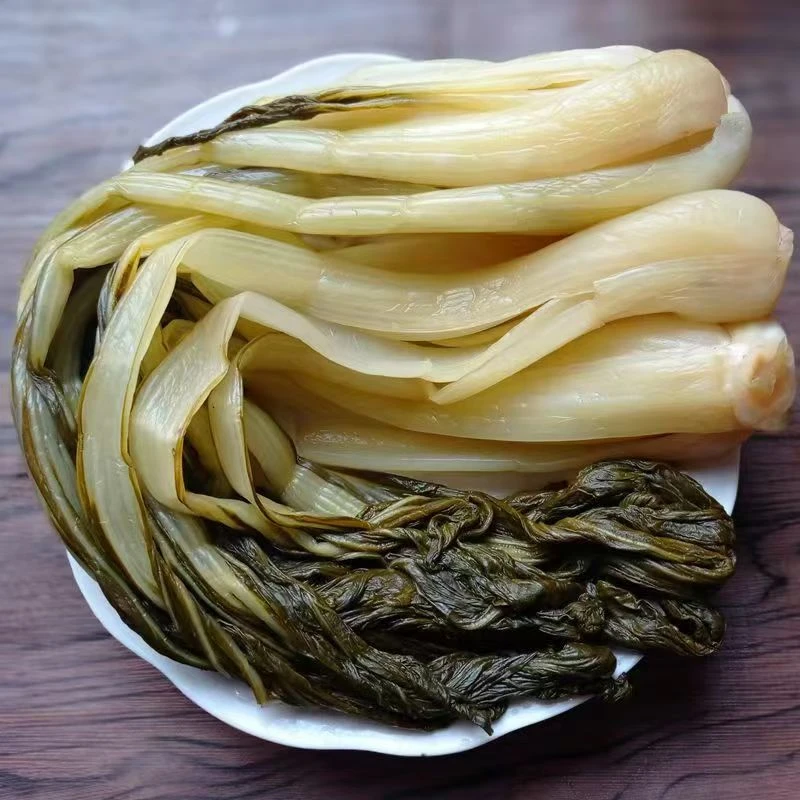 罗山老家下饭菜腌长杆菜