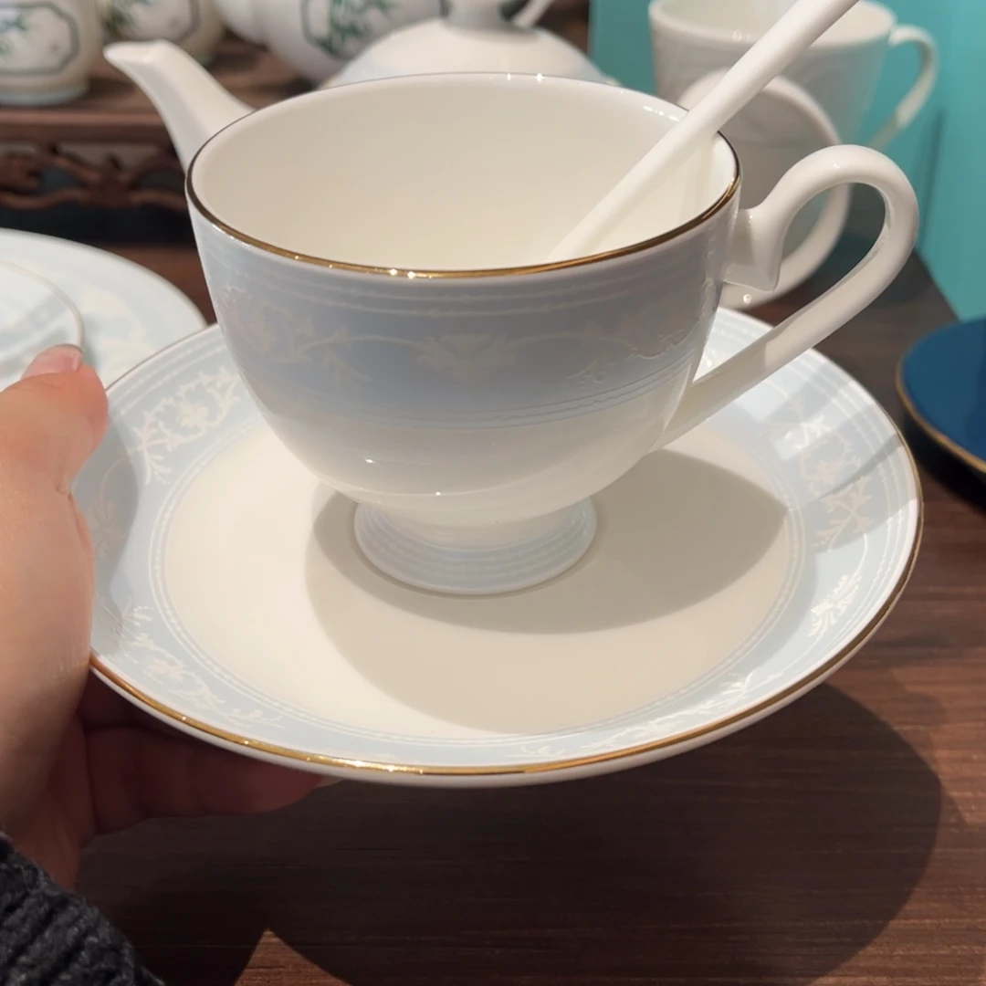 瓷片爱琴海咖啡杯