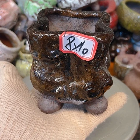 粗陶花盆手工花盆制作