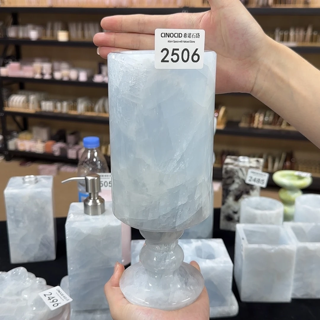 2506 蓝水晶法式花瓶
