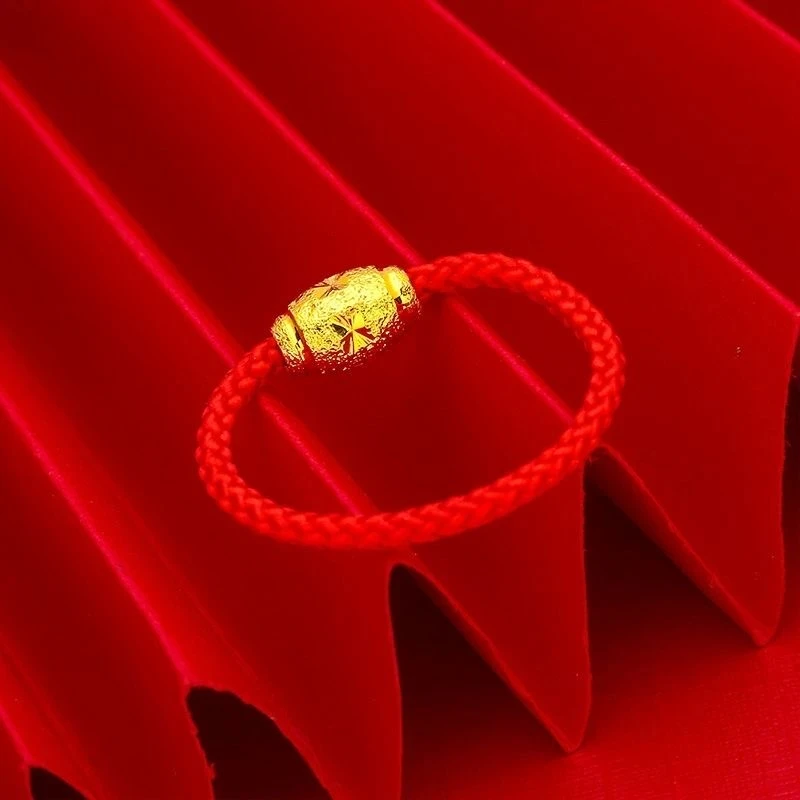 可调节红绳戒指情侣编绳手编时尚百搭