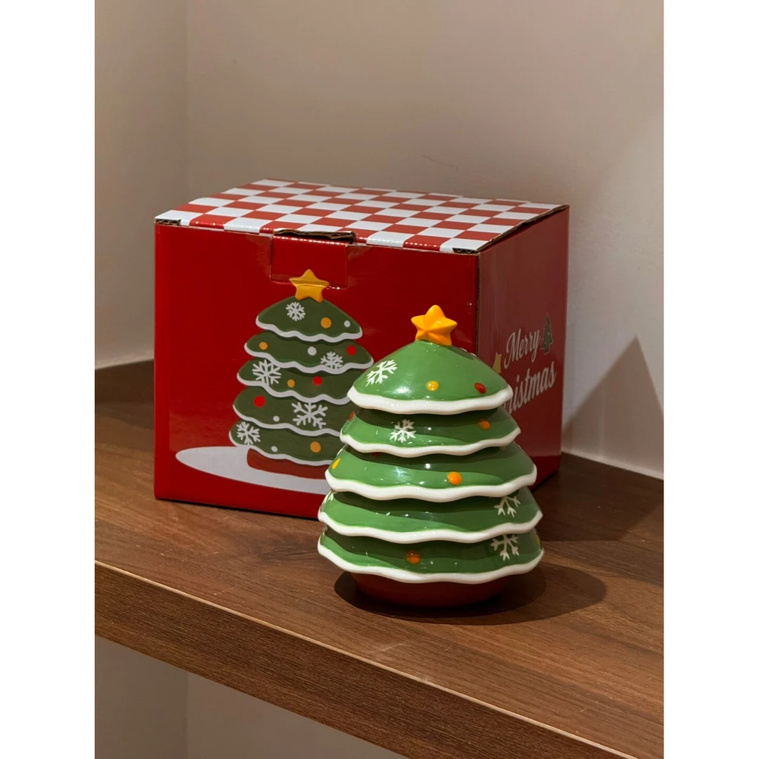 MOMO创意圣诞树陶瓷蘸料碟高颜值餐具酱油醋碟套装火锅调料碟