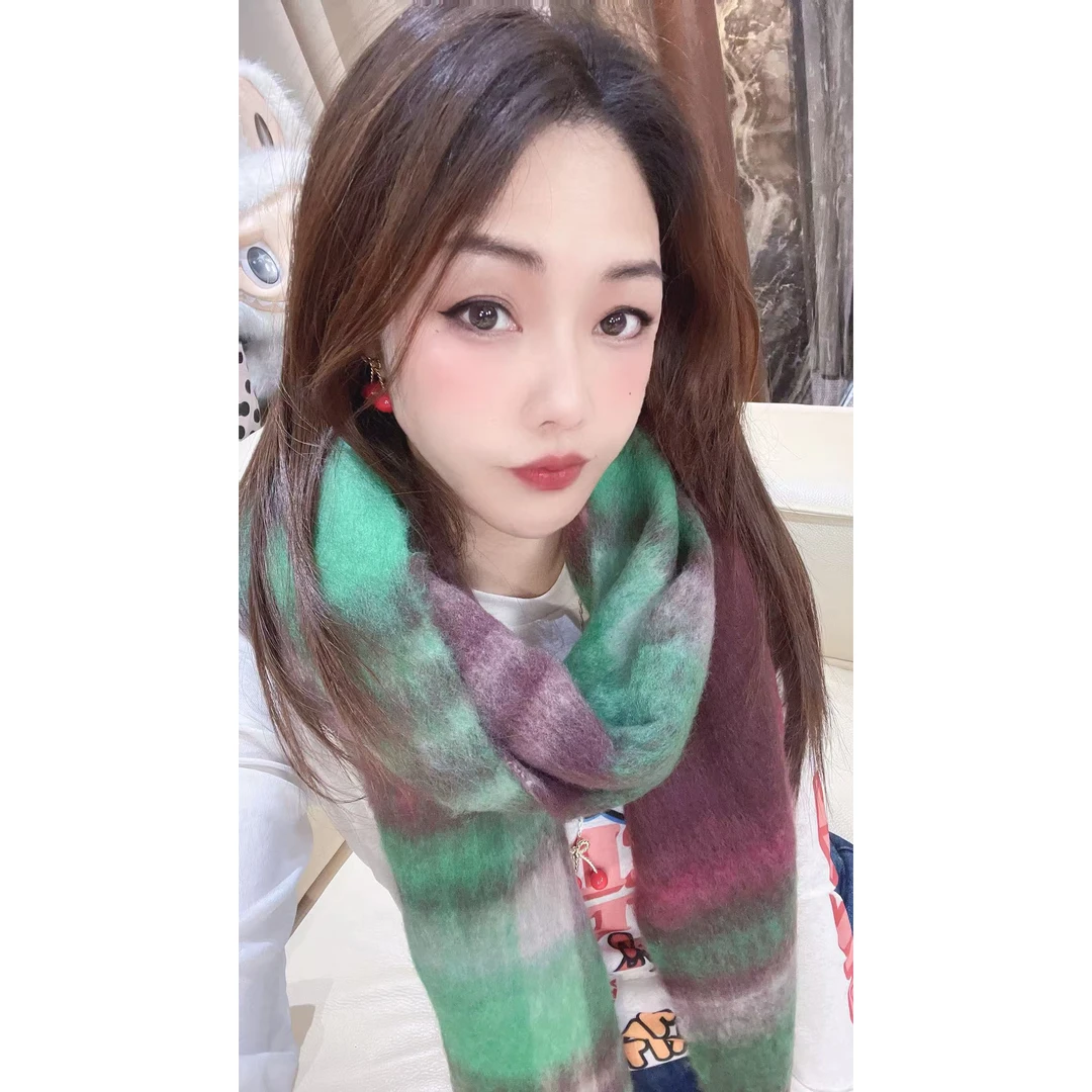 【W9600绿色】2025毛衣保暖外搭慵懒风针织女士时尚百搭