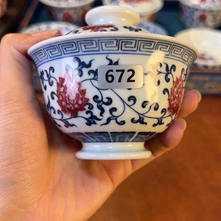 摆件672 景德镇茶器百宝箱陶瓷