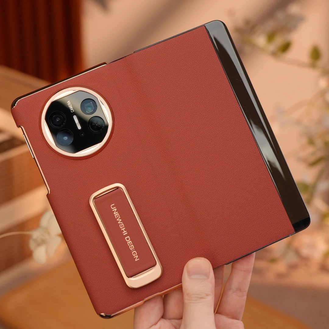 适用华为matex6手机壳新款全包双中轴保护x5高档商务真皮皮套