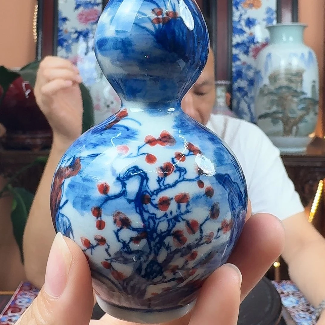 景德镇陶瓷手工手绘花瓶