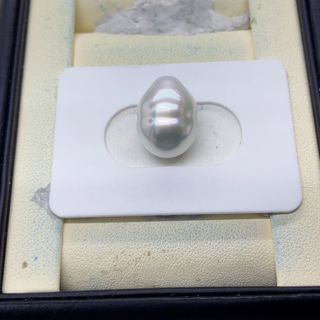 海水珍珠未镶嵌裸珠澳白炫彩宝石光裸珠12.2mm