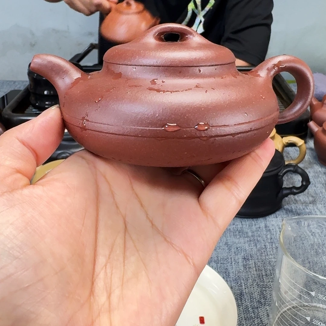茶壶紫砂全手工紫砂壶线圆