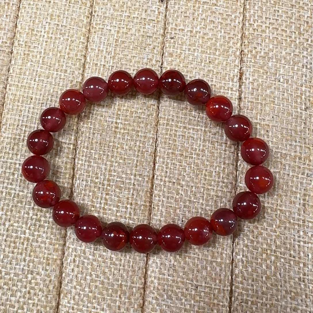 手链未镶嵌南红玛瑙手串原矿南红牛血火焰纹8mm